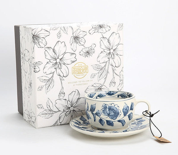 Classic British Tea Cups, Traditional Tea Cup Set, Porcelain Tea Cups, Floral Tea Cup Set, Elegant Tea Cup With Saucer, Ceramic Tea Cup with Saucer, Tea Cup Set, Vintage Tea Cup Set, Modern Ceramic Cups-Art Painting Canvas