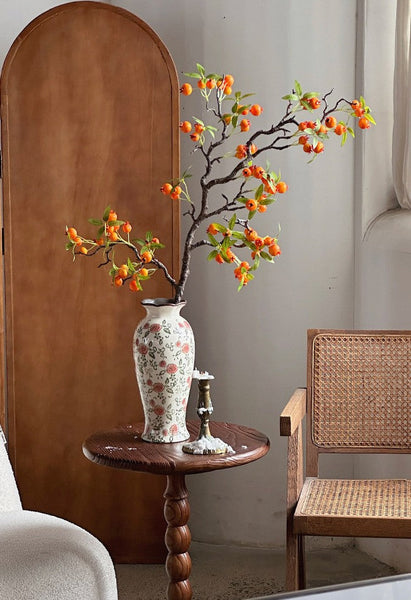 Rustic Porcelain Flower Vases, Handmade Water Holding Flower Vases, Ceramic Bouquet Vases, Tall Flower Vases on Table-Art Painting Canvas