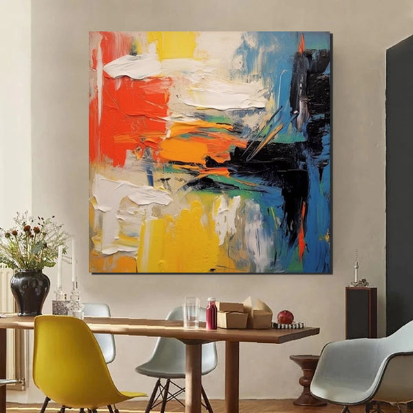 Extra Large Wall Art Paintings, Acrylic Painting for Dining Room, Modern Contemporary Abstract Artwork, Palette Knife Painting, Heavy Texutre Wall Art-Art Painting Canvas