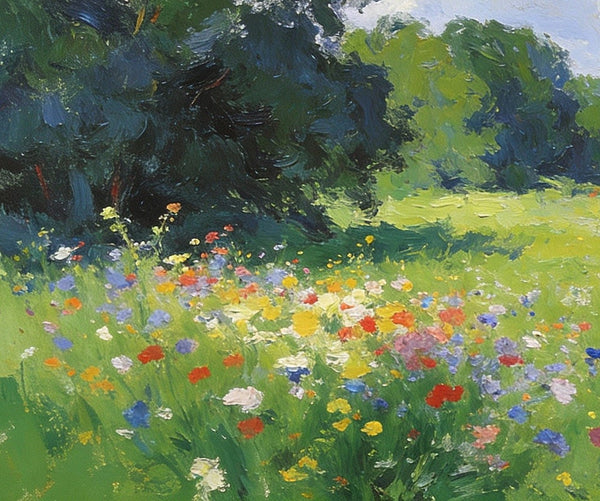 Hand Painted Canvas Art, A Cottage in the Woods, Original Wall Art Paintings, Original Artwork Small Paintings, Small Landscape Paintings, On Canvas Small Paintings-Art Painting Canvas