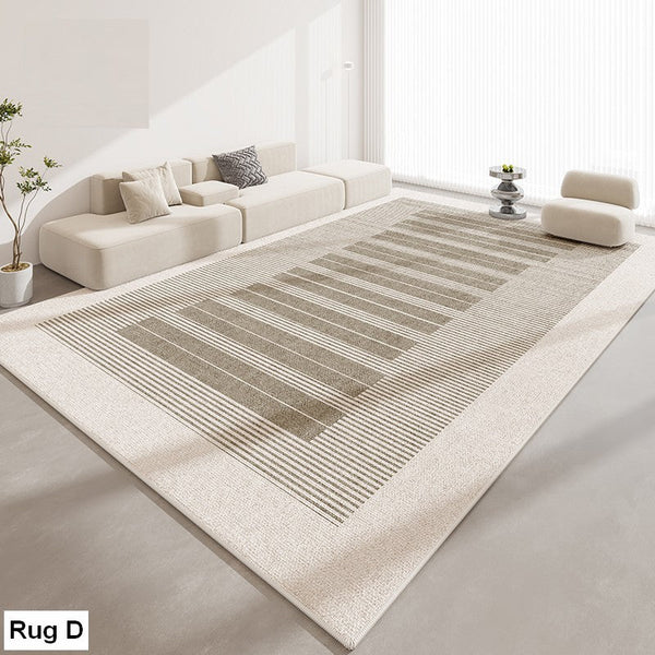 Geometric Modern Rug Placement Ideas for Dining Room, Abstract Contemporary Modern Rugs for Living Room, Extra Large Modern Rugs for Bedroom-Art Painting Canvas