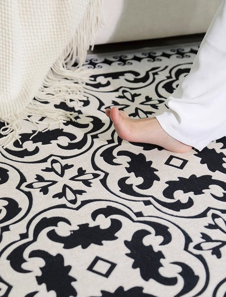 Large Modern Rugs for Living Room, Modern Rugs under Dining Room Table, Modern Carpets for Bedroom, French Style Modern Rugs Next to Bed-Art Painting Canvas