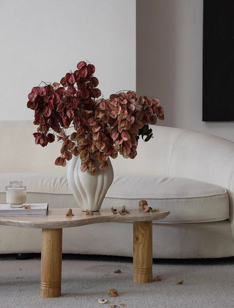 Unique Handmade Modern Flower Vase, Large Porcelain Vases for Modern Home Decor, Centerpiece Ceramic Bouquet Vases, Contemporary Vases on Dining Table-Art Painting Canvas