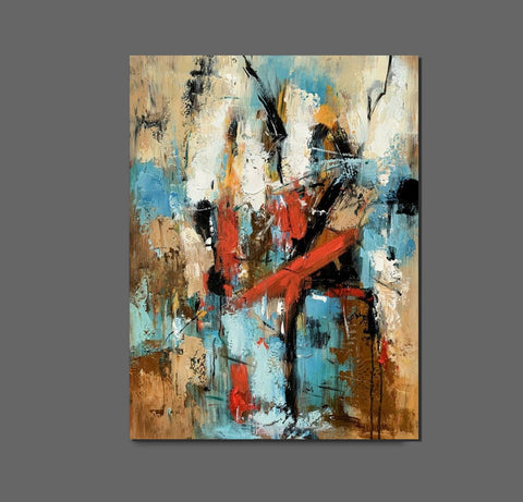 Contemporary Wall Painting, Living Room Wall Painting, Modern Artwork, Large Canvas Painting, Acrylic Painting for Dining Room-Art Painting Canvas