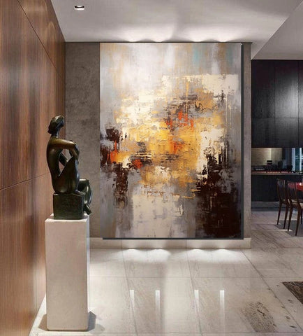 Simple Modern Art, Wall Art Paintings, Buy Paintings Online, Simple Abstract Painting, Large Paintings for Bedroom, Bedroom Wall Art Paintings-Art Painting Canvas