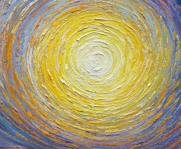 Tree Landscape Painting, Large Canvas Wall Art, Custom Modern Artwork, Heavy Texture Painting, Oil Painting-Art Painting Canvas