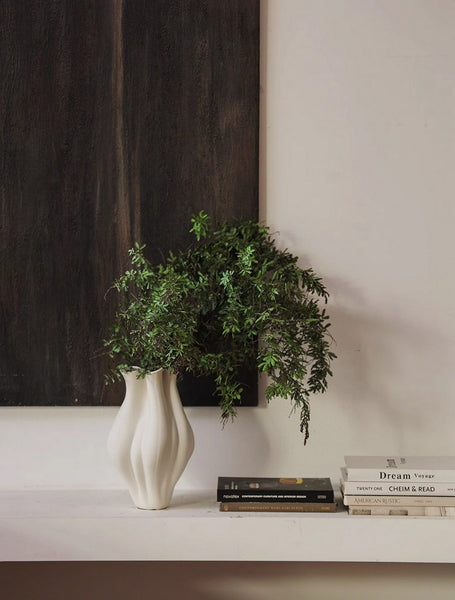 Unique Handmade Modern Flower Vase, Large Porcelain Vases for Modern Home Decor, Centerpiece Ceramic Bouquet Vases, Contemporary Vases on Dining Table-Art Painting Canvas