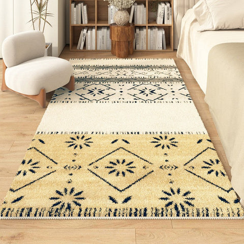 Abstract Contemporary Runner Rugs for Living Room, Hallway Runner Rugs, Thick Modern Runner Rugs Next to Bed, Bathroom Runner Rugs, Kitchen Runner Rugs-Art Painting Canvas