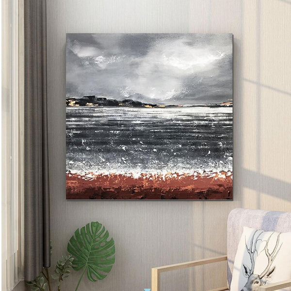 Large Abstract Paintings for Bedroom, Simple Painting Ideas for Living Room, Hand Painted Acrylic Painting, Simple Modern Wall Art Ideas-Art Painting Canvas