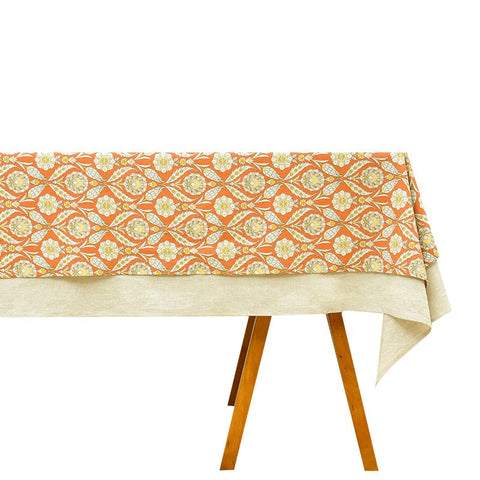 Modern Square Tablecloth, Bohemia Oriental Bilayer Tablecloths, Country Farmhouse Tablecloth for Round Table, Large Rectangle Table Covers for Dining Room Table, Rustic Table Cloths for Kitchen-Art Painting Canvas