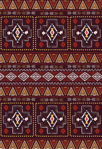 Morocco Area Rugs for Living Room, Traditional Colorful Persian Rugs for Dining Room, Traditional Persain Rugs for Bedroom-Art Painting Canvas