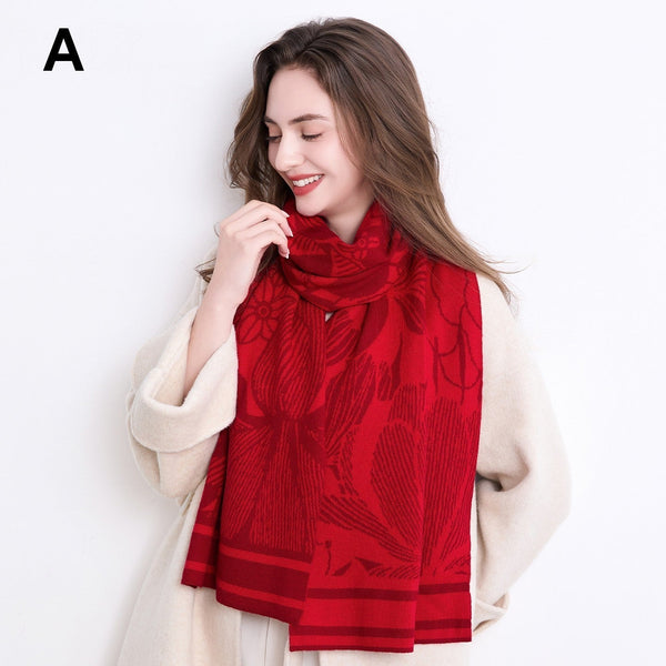 Casual Scarf for Women, Cold Weather Scarves, Soft Wool Scarf for Women, Modern Wool Scarf for Women