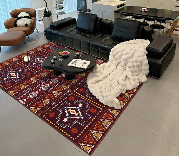 Morocco Area Rugs for Living Room, Traditional Colorful Persian Rugs for Dining Room, Traditional Persain Rugs for Bedroom