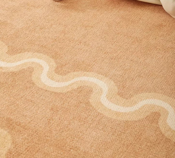 Large Modern Rugs for Living Room, Bedroom Modern Rugs, Dining Room Geometric Modern Rugs, Cream Color Contemporary Modern Rugs-Art Painting Canvas