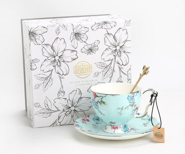 Porcelain Tea cups, Elegant Coffee Cup, Porcelain Coffee Cups, Coffee Cup in Gift Box, Vintage Tea Cup Set, British Tea Cup with Saucer, Afternoon Tea Cup with Saucer Set-Art Painting Canvas