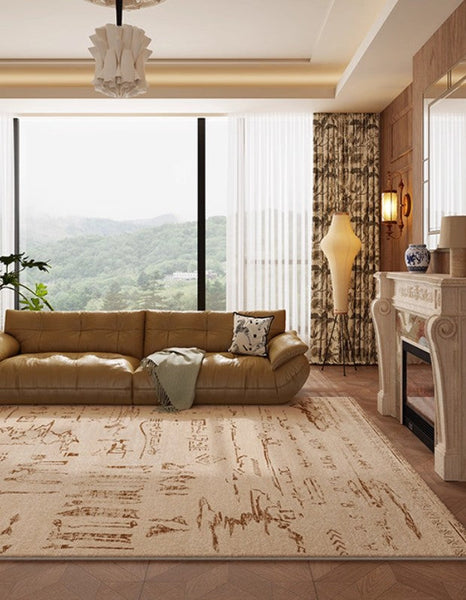 Geometric Contemporary Rugs, Abstract Contemporary Modern Rugs for Dining Room, Mid Century Modern Rugs for Living Room-Art Painting Canvas