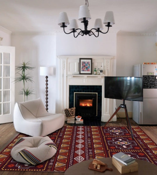 Morocco Area Rugs for Living Room, Traditional Colorful Persian Rugs for Dining Room, Traditional Persain Rugs for Bedroom