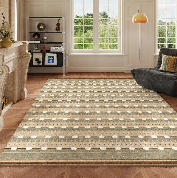 Contemporary Area Rugs for Dining Room, Large Modern Rugs for Living Room, Mid Century Modern Rugs for Bedroom-Art Painting Canvas