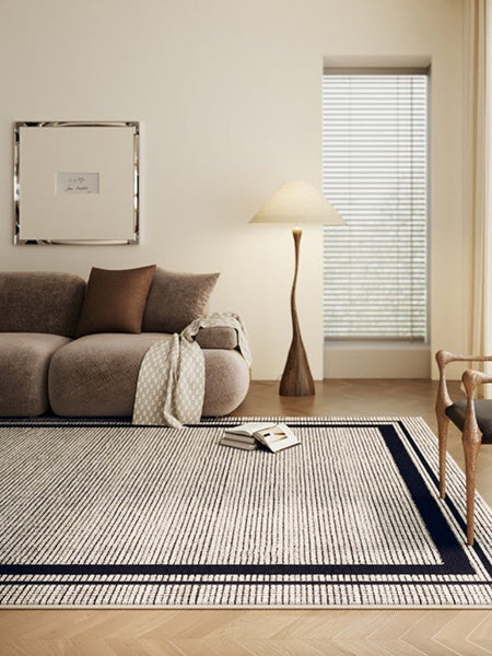 Geometric Modern Rugs for Sale, Contemporary Modern Rugs for Bedroom, Modern Rug Placement Ideas for Living Room, Abstract Rugs for Dining Room-Art Painting Canvas