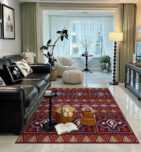 Morocco Area Rugs for Living Room, Traditional Colorful Persian Rugs for Dining Room, Traditional Persain Rugs for Bedroom