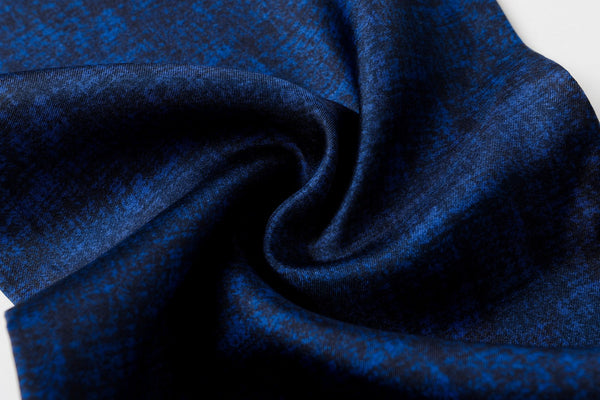 Luxury Blue Silk Neck Scarf, Silk Scarf For Suit, Formal Wear Silk Scarf, Silk Ascot For Men, British Style Long Scarf, Business Silk Scarf Men, Mens Spring Autumn Scarf, Lightweight Silk Scarf Men-Art Painting Canvas
