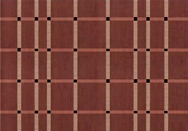 Contemporary Modern Carpets Next to Bed, Abstract Red Rugs for Living Room, Mid Century Area Rugs, Red Modern Rugs under Dining Room Table-Art Painting Canvas