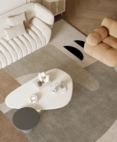Abstract Geometric Modern Rugs, Contemporary Modern Rugs for Living Room, Modern Rugs for Dining Room, Bedroom Modern Rugs