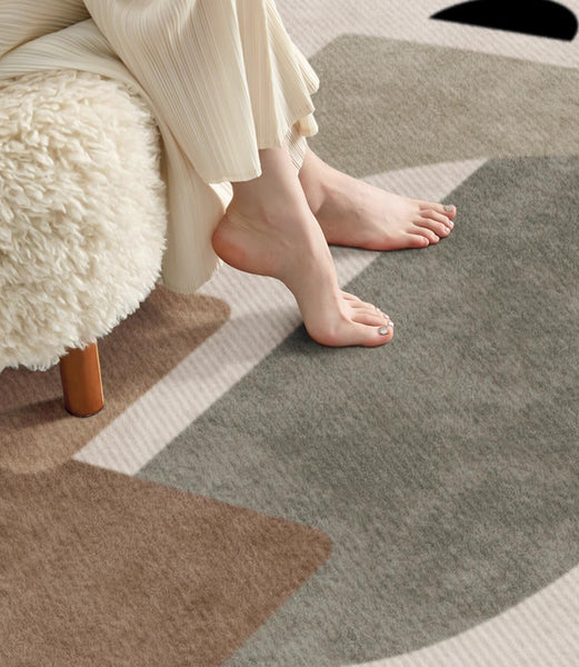 Abstract Geometric Modern Rugs, Contemporary Modern Rugs for Living Room, Modern Rugs for Dining Room, Bedroom Modern Rugs