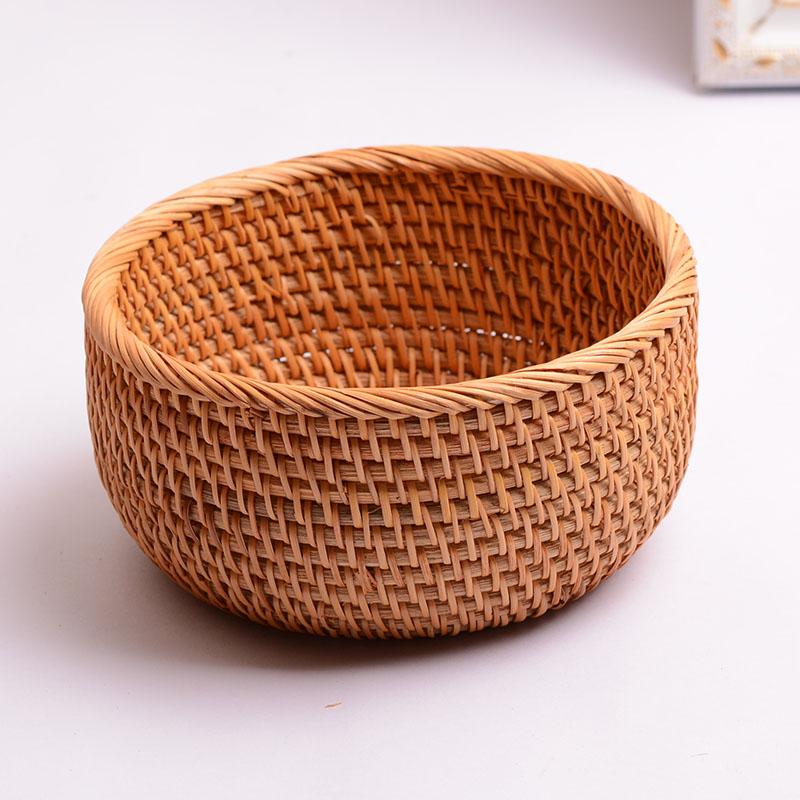 Small Storage Basket, Round Storage Basket, Woven Storage Baskets for Kitchen, Storage Basket for Dining Room-Art Painting Canvas