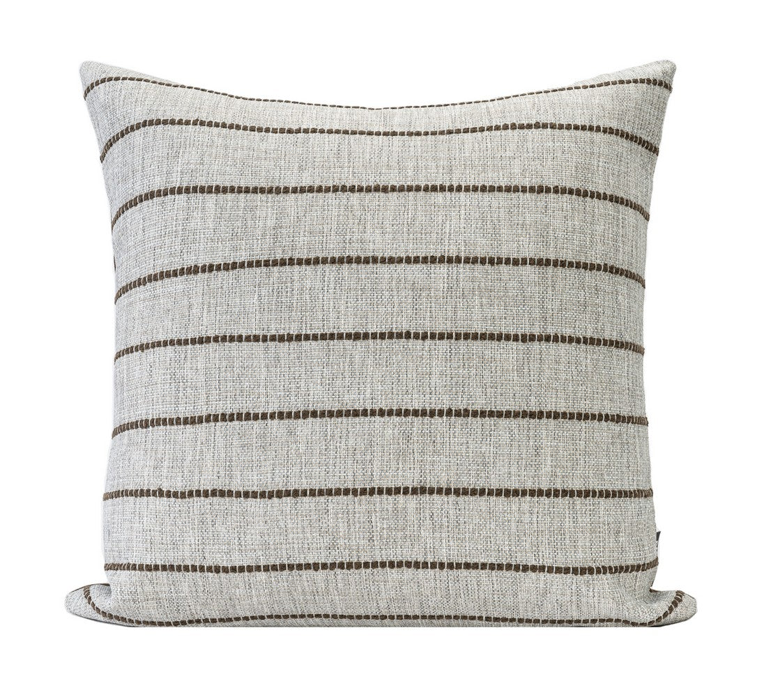 Contemporary Throw Pillow for Interior Design, Large Abstract Decorative Throw Pillows, Geometric Square Modern Throw Pillows for Couch-Art Painting Canvas