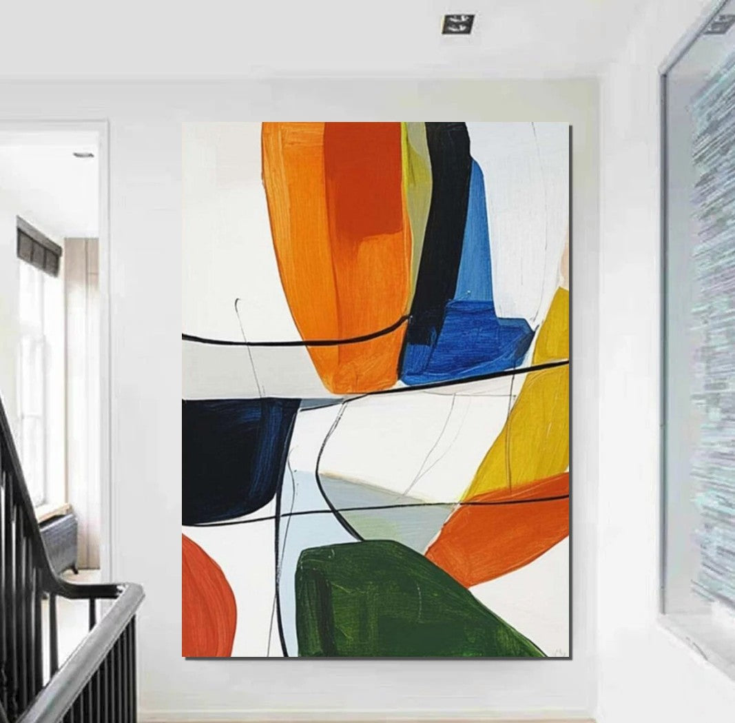 Large Abstract Paintings on Canvas, Large Painting for Sale, Hand Painted Canvas Art, Acrylic Paintings for Living Room-Art Painting Canvas