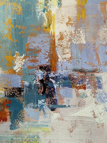 Acrylic Abstract Painting Behind Sofa, Acrylic Painting for Sale, Large Painting on Canvas, Living Room Wall Art Paintings, Buy Paintings Online-Art Painting Canvas