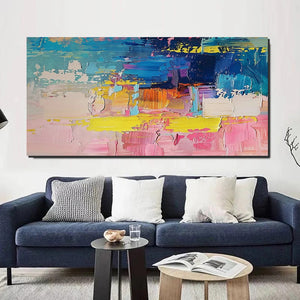 Abstract Wall Art for Bedroom, Modern Paintings for Living Room, Acrylic Painting on Canvas, Original Canvas Art, Simple Abstract Artwork-Art Painting Canvas