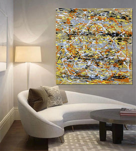 Contemporary Wall Art Paintings, Acrylic Paintings for Living Room, Bedroom Wall Art Paintings, Large Simple Modern Art, Abstract Acrylic Painting-Art Painting Canvas