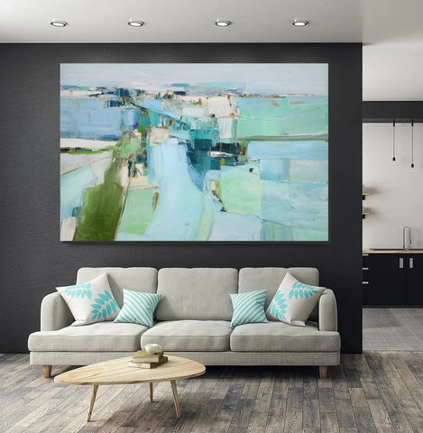 Modern Living Room Wall Art Ideas, Contemporary Canvas Art, Canvas Paintings for Bedroom, Hand Painted Art on Canvas, Original Acrylic Art-Art Painting Canvas