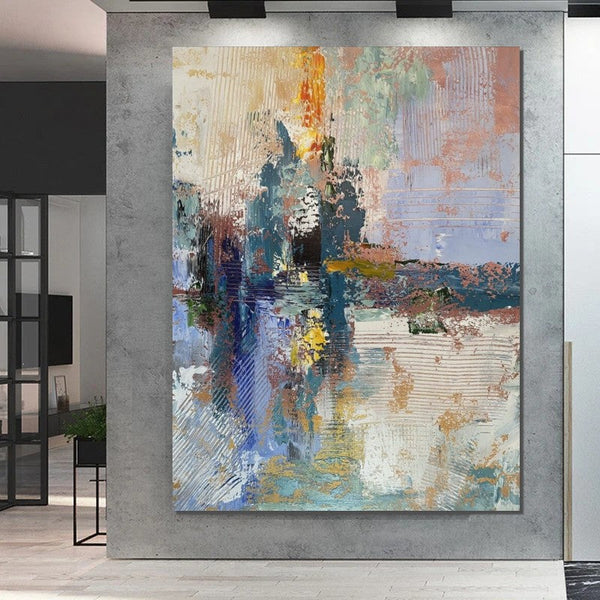 Living Room Acrylic Painting, Modern Wall Art Ideas for Dining Room, Large Canvas Painting, Contemporary Painting, Large Paintings for Bedroom-Art Painting Canvas