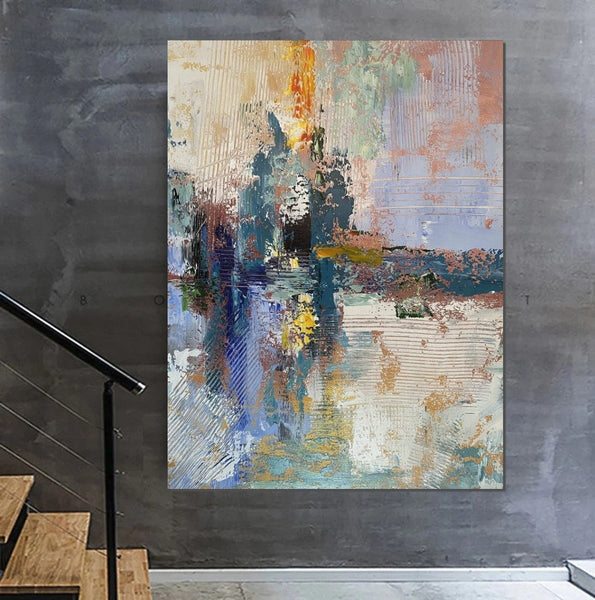 Living Room Acrylic Painting, Modern Wall Art Ideas for Dining Room, Large Canvas Painting, Contemporary Painting, Large Paintings for Bedroom-Art Painting Canvas
