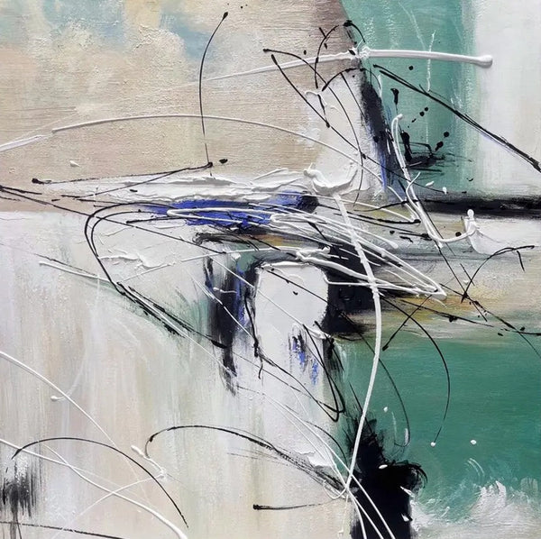 Abstract Acrylic Paintings for Living Room, Oversized Large Wall Art, Modern Contemporary Artwork, Buy Paintings Online, Heavy Texture Canvas Art-Art Painting Canvas
