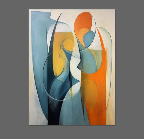Acrylic Abstract Paintings, Buy Abstract Painting Online, Simple Modern Art, Bedroom Wall Art Paintings, Large Painting on Canvas-Art Painting Canvas