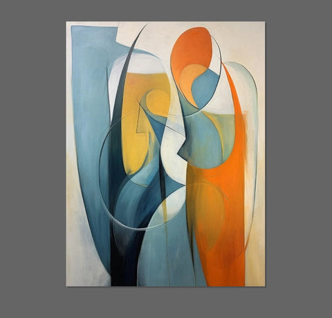 Acrylic Abstract Paintings, Buy Abstract Painting Online, Simple Modern Art, Bedroom Wall Art Paintings, Large Painting on Canvas-Art Painting Canvas
