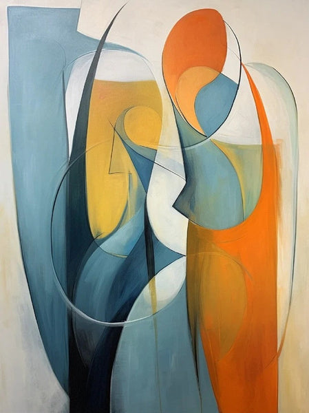 Acrylic Abstract Paintings, Buy Abstract Painting Online, Simple Modern Art, Bedroom Wall Art Paintings, Large Painting on Canvas-Art Painting Canvas