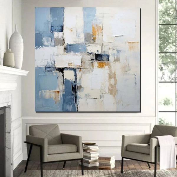 Modern Contemporary Artwork, Buy Paintings Online, Heavy Texture Canvas Art, Abstract Acrylic Paintings for Living Room, Oversized Large Wall Art-Art Painting Canvas