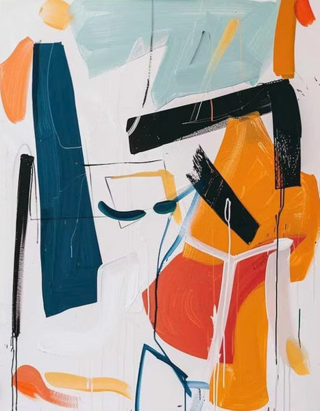 Large Wall Art Ideas, Impasto Painting, Simple Modern Abstract Painting, Large Acrylic Canvas Paintings, Living Room Abstract Wall Art Ideas-Art Painting Canvas