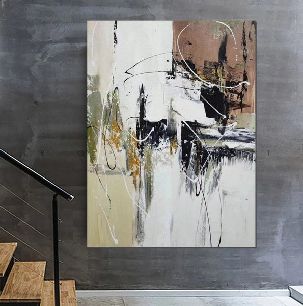 Large Paintings Behind Sofa, Acrylic Painting for Bedroom, Acrylic Paintings on Canvas, Modern Paintings, Buy Paintings Online-Art Painting Canvas