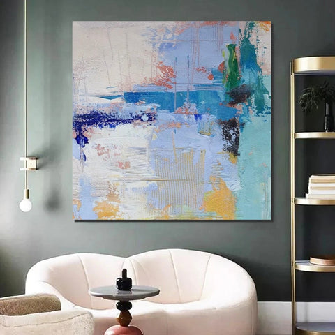 Bedroom Acrylic Painting, Simple Painting Ideas, Contemporary Art Painting, Living Room Wall Painting, Extra Large Canvas Painting, Modern Paintings