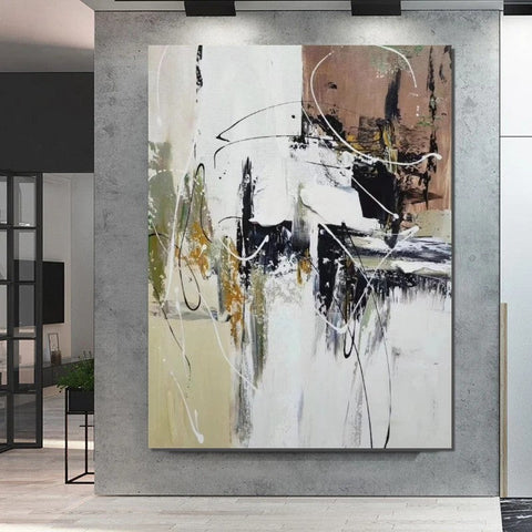 Large Paintings Behind Sofa, Acrylic Painting for Bedroom, Acrylic Paintings on Canvas, Modern Paintings, Buy Paintings Online-Art Painting Canvas
