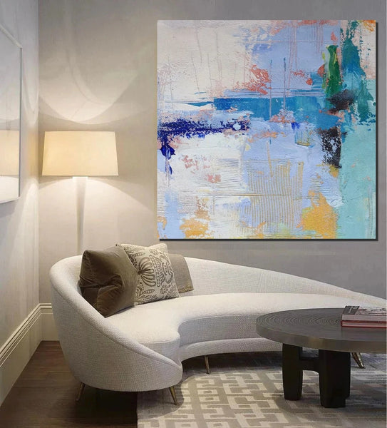 Bedroom Acrylic Painting, Simple Painting Ideas, Contemporary Art Painting, Living Room Wall Painting, Extra Large Canvas Painting, Modern Paintings