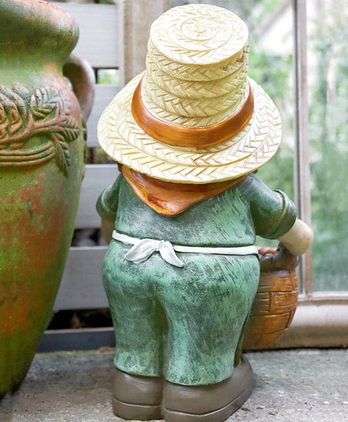 Garden Courtyard Ornament, Large Resin Garden Figure Statues, Unique Garden Flowerpots, Villa Outdoor Decor Gardening Ideas, Modern Garden Sculptures-Art Painting Canvas