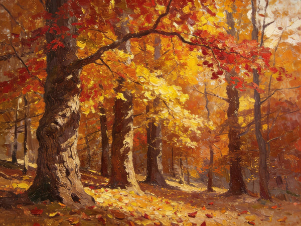 Hand Painted Canvas Art, Autumn Forest Splendor, Canvas Wall Art Paintings, Landscape Canvas Paintings, Original Oil Paintings, Canvas Paintings for Sale-Art Painting Canvas