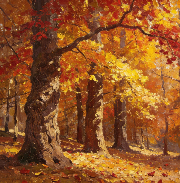 Hand Painted Canvas Art, Autumn Forest Splendor, Canvas Wall Art Paintings, Landscape Canvas Paintings, Original Oil Paintings, Canvas Paintings for Sale-Art Painting Canvas